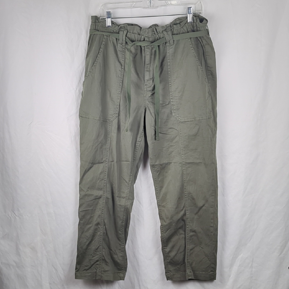NUTURE by Westbound Women's Green Paperbag Pants